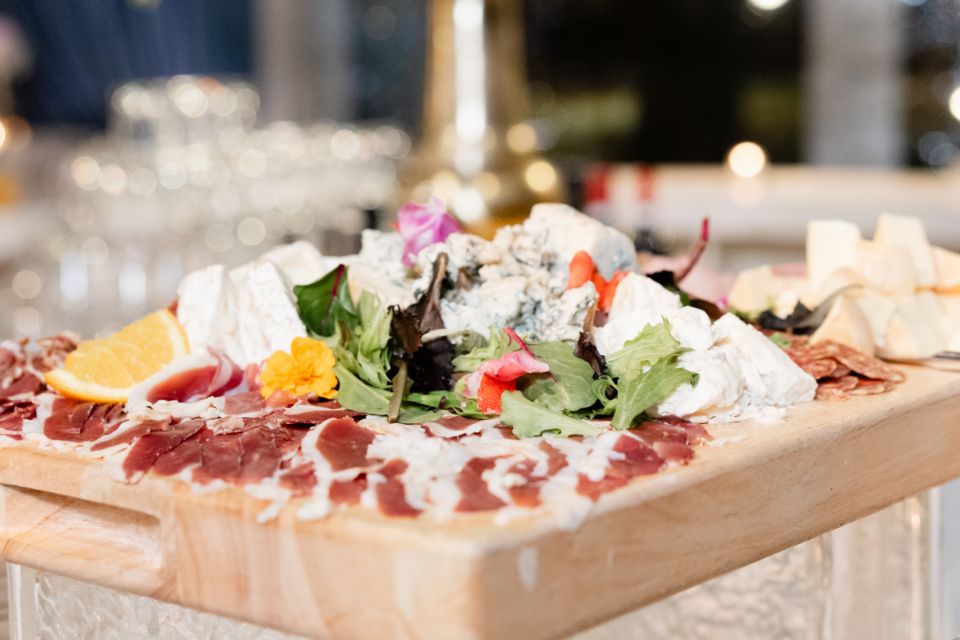 A charcuterie board at an event at Audubon Tea Room