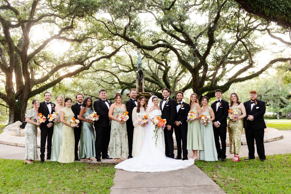 A wedding at the Audubon Zoo 