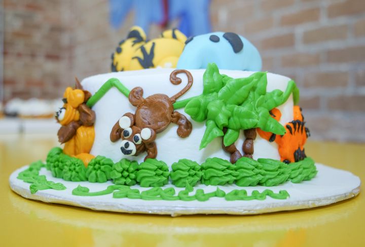 zoo birthday cake