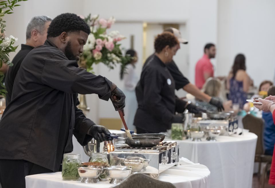 Catering at a private Audubon event