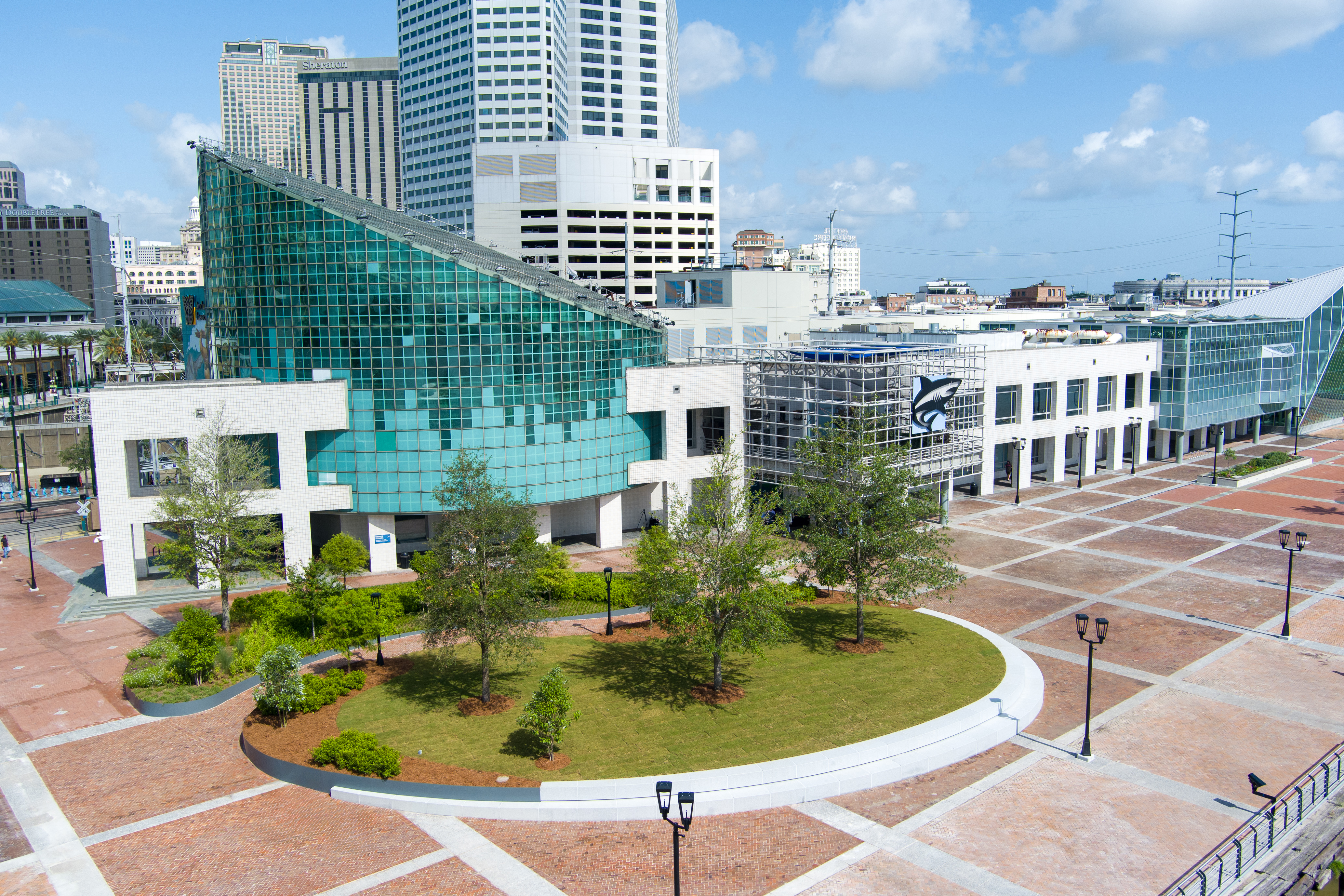 Phase I rendering of Aquarium Plaza improvements