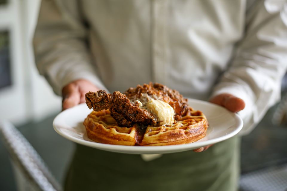 A plate being served at Audubon Clubhouse