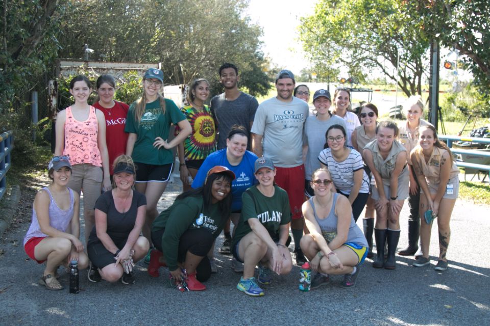 Community volunteers cleaning up the Fly