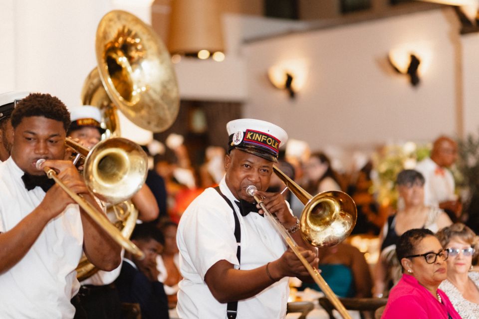 A New Orleans band playing at an Audubon event