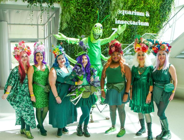 Entertainers at Pollination Celebration at Audubon Insectarium