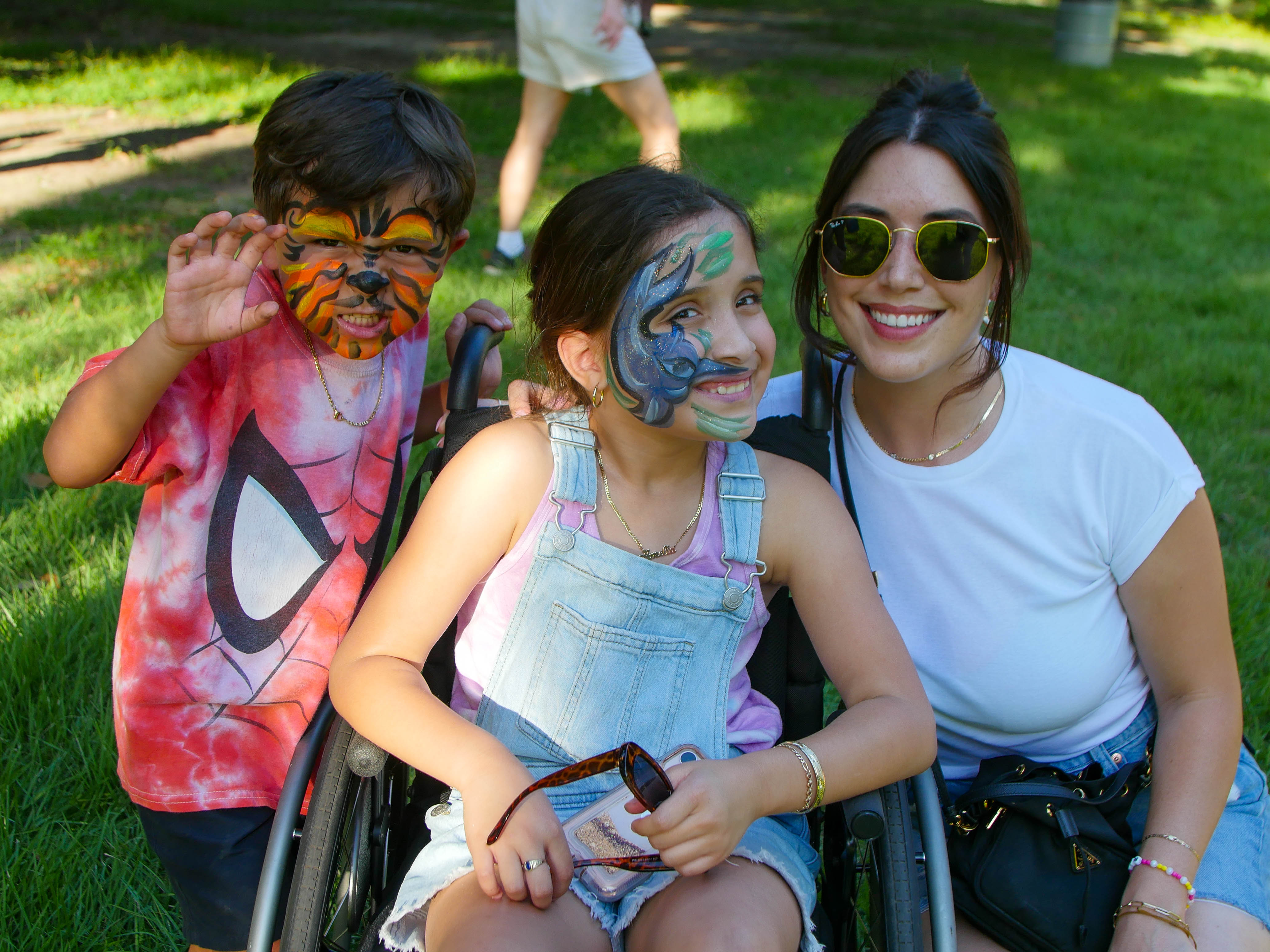 A family enjoying an event at Audubon Zoo