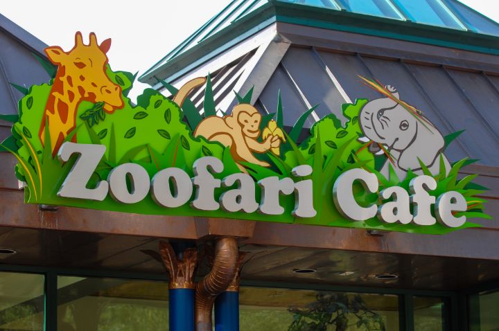 Zoofari Cafe sign at Audubon Zoo