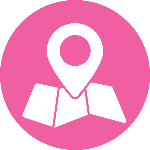 Pink map icon